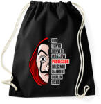 printfashion A nagy pénzrablás - La Casa de Papel - Money Heist - Sportzsák, Tornazsák - Fekete (5734888)