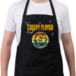 printfashion Creepy player - Kötény - Fekete (5435389)