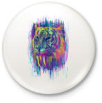 printfashion Tigris - Kitűző, hűtőmágnes - Fehér (3074038)