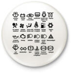 printfashion Piktogrammok jelentése - Kitűző, hűtőmágnes - Fehér (13778758)