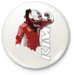 printfashion KIMI - Kitűző, hűtőmágnes - Fehér (3078895)