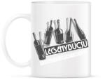 printfashion üveges legénybúcsú fehér - Bögre - Fehér (6846320)