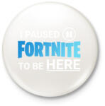 printfashion Fortnite - Kitűző, hűtőmágnes - Fehér (15043565)