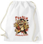 printfashion Pew pew majom bananafakas - Sportzsák, Tornazsák - Fehér (11118134)