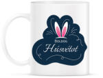 printfashion Boldog Húsvétot - Nyuszifüllel - Bögre - Fehér (6332663)