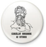 printfashion Szakállat hordanak az istenek - Kitűző, hűtőmágnes - Fehér (6840438)