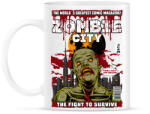 printfashion Zombi város - Bögre - Fehér (788577)