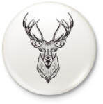 printfashion szarvas - Kitűző, hűtőmágnes - Fehér (15568348)