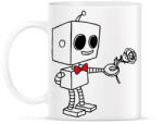 printfashion Szerelmes robot - férfi - Bögre - Fehér (15585834)