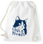 printfashion Could u not - Sportzsák, Tornazsák - Fehér (984720)