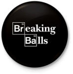 printfashion BrBalls - Kitűző, hűtőmágnes - Fekete (3099724)