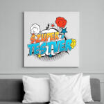 printfashion Szuper tesó - Vászonkép - Fehér (6629768)