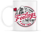 printfashion If I had feelings - Bögre - Fehér (15604672)