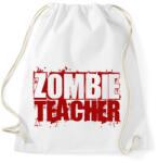 printfashion Zombi tanár - Sportzsák, Tornazsák - Fehér (1490866)