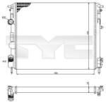 TYC 728-0053 Radiator, racire motor