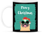 printfashion MERRY CHRISTMAS MOPSZ - Bögre - Fekete (9616710)