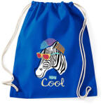 printfashion Cool zebra - Sportzsák, Tornazsák - Bright royal (9477341)
