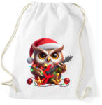 printfashion Vicces karácsonyi gitáros rocker party bagoly - Sportzsák, Tornazsák - Fehér (15257581)