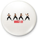 printfashion Bruce Lee - Kitűző, hűtőmágnes - Fehér (10902698)