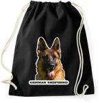 printfashion German shepherd - Sportzsák, Tornazsák - Fekete (11897919)