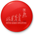 printfashion Super Mario evolúció - Kitűző, hűtőmágnes - Piros (3106310)