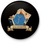 printfashion A Kalandmester - Kitűző, hűtőmágnes - Fekete (3103113)