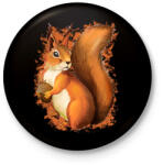 printfashion Mókus - Kitűző, hűtőmágnes - Fekete (6000070)