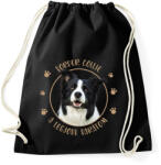 printfashion Border collie - Legjobb barát - Sportzsák, Tornazsák - Fekete (7176278)