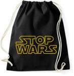 printfashion STOP WARS - Sportzsák, Tornazsák - Fekete (15990690)