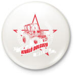 printfashion MTZ traktor - Kitűző, hűtőmágnes - Fehér (15948093)