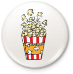 printfashion Popcorn zseb - Kitűző, hűtőmágnes - Fehér (13104354)