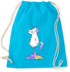 printfashion Egyszarvú puki - Sportzsák, Tornazsák - Surf blue (950418)
