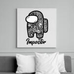 printfashion Among us Impostor art - Vászonkép - Fehér (6635898)