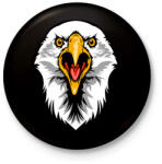 printfashion Dühös Sas - Kitűző, hűtőmágnes - Fekete (3104176)