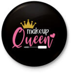 printfashion Sminkes királynő - Kitűző, hűtőmágnes - Fekete (3103424)