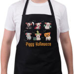 printfashion Piggy Halloween - Kötény - Fekete (14713075)