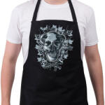 printfashion Ördögkoponya - Kötény - Fekete (4917174)