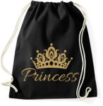 printfashion Princess - Sportzsák, Tornazsák - Fekete (4448739)