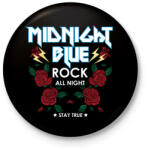 printfashion Rock rozsák - Kitűző, hűtőmágnes - Fekete (3144565)