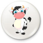 printfashion Tehén - Kitűző, hűtőmágnes - Fehér (16239103)