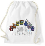 printfashion Among us - crewmates next gen - Sportzsák, Tornazsák - Fehér (4155546)