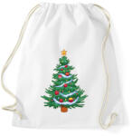 printfashion Karácsonyfa - Sportzsák, Tornazsák - Fehér (14907026)
