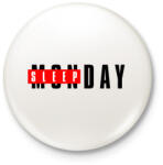 printfashion SLEEPDAY - Kitűző, hűtőmágnes - Fehér (3561294)
