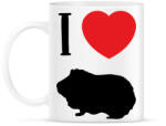 printfashion I love guinea pig - Bögre - Fehér (7091139)