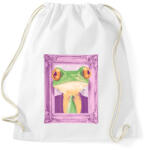 printfashion Béka kép - Sportzsák, Tornazsák - Fehér (11858318)