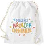 printfashion Mindenki másképp kommunikál - Sportzsák, Tornazsák - Fehér (13255258)