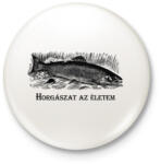 printfashion Horgászat az életem - Kitűző, hűtőmágnes - Fehér (6284856)