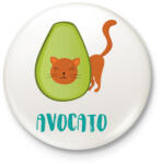 printfashion Avocato - Kitűző, hűtőmágnes - Fehér (3075893)