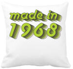 printfashion made-in-1968-green-grey - Párnahuzat, Díszpárnahuzat - Fehér (484068)