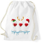 printfashion Karácsonyi Borozás - Sportzsák, Tornazsák - Fehér (4133348)